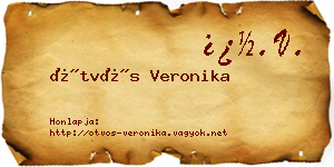 Ötvös Veronika névjegykártya